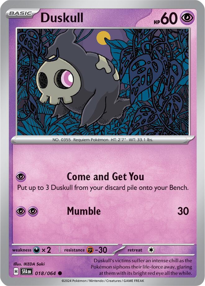 Duskull (018/064) [Scarlet & Violet: Shrouded Fable] | Exor Games Truro