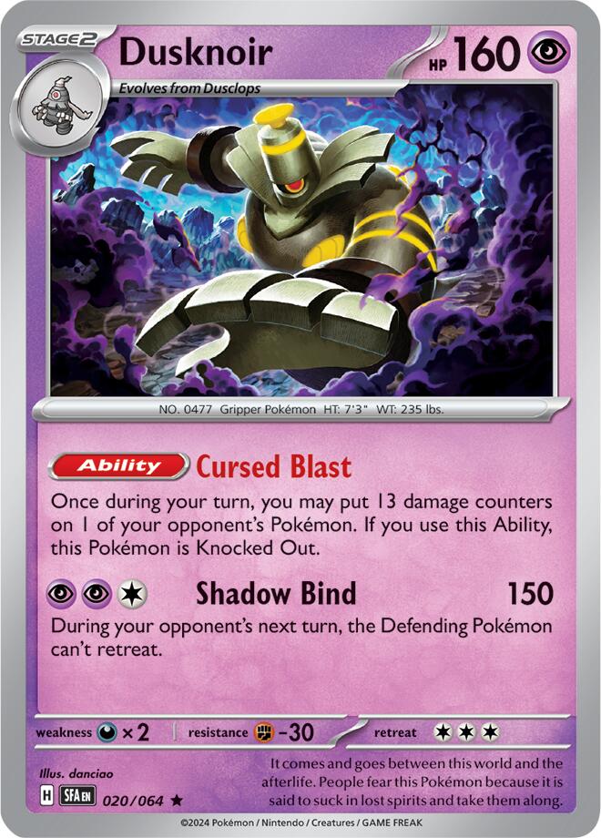 Dusknoir (020/064) [Scarlet & Violet: Shrouded Fable] | Exor Games Truro