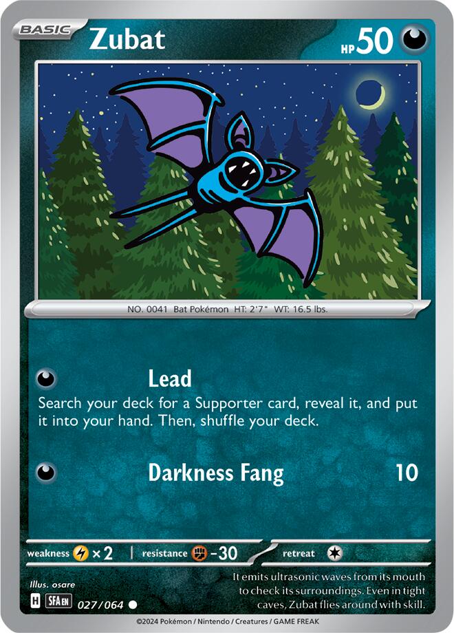 Zubat (027/064) [Scarlet & Violet: Shrouded Fable] | Exor Games Truro