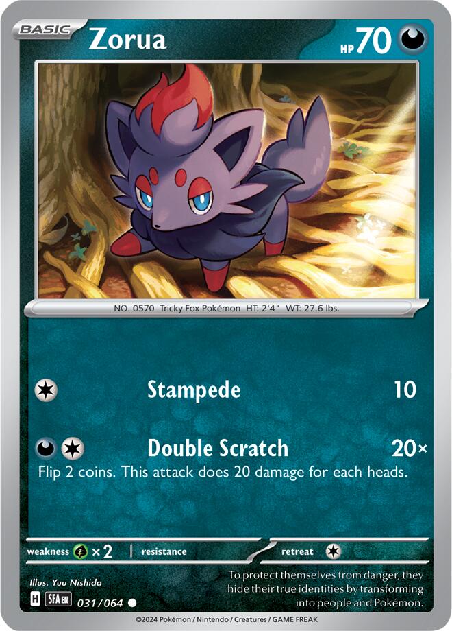 Zorua (031/064) [Scarlet & Violet: Shrouded Fable] | Exor Games Truro