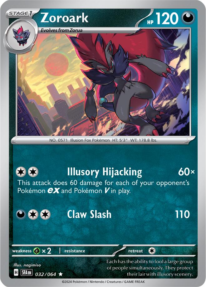 Zoroark (032/064) [Scarlet & Violet: Shrouded Fable] | Exor Games Truro