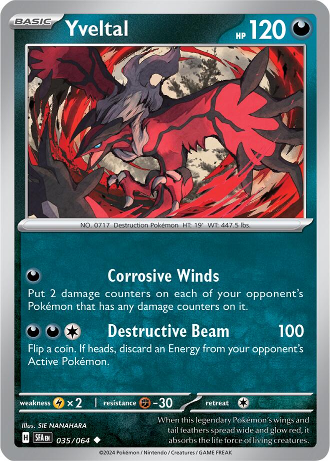 Yveltal (035/064) [Scarlet & Violet: Shrouded Fable] | Exor Games Truro