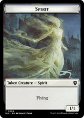 Spirit // Faerie Double-Sided Token [Bloomburrow Commander Tokens] | Exor Games Truro