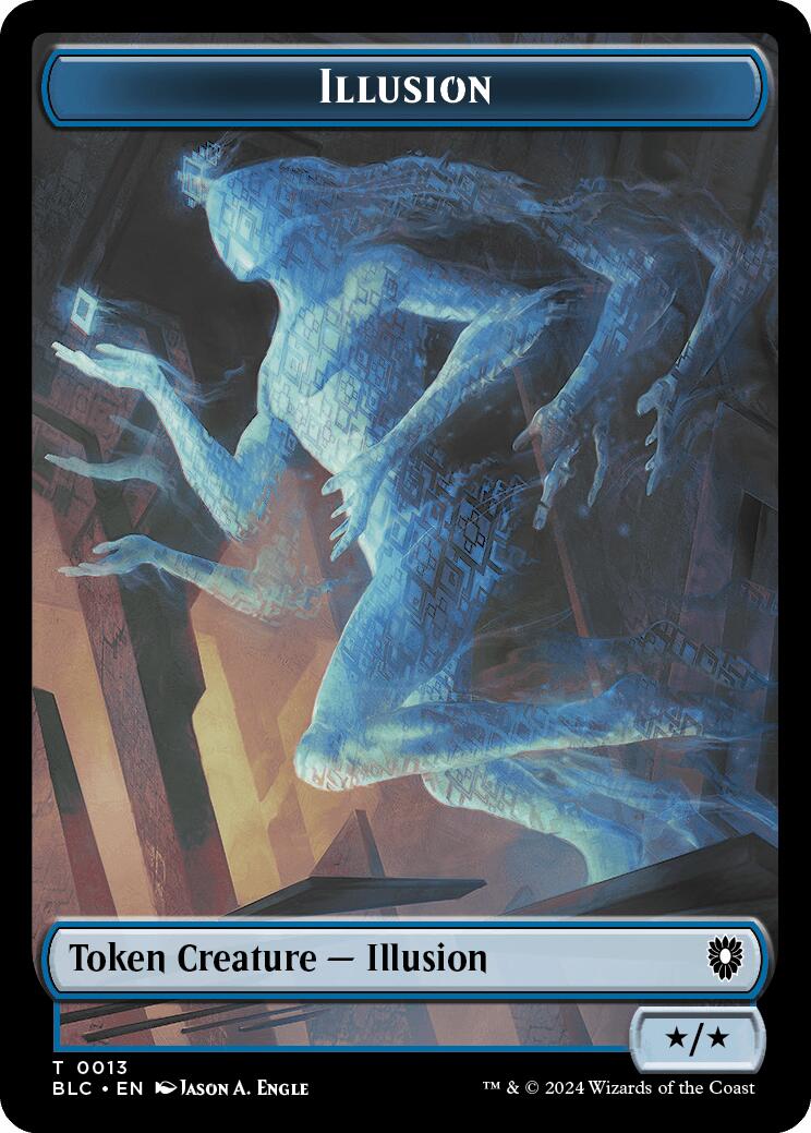 Illusion // Goblin Double-Sided Token [Bloomburrow Commander Tokens] | Exor Games Truro