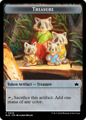 Saproling // Treasure Double-Sided Token [Bloomburrow Commander Tokens] | Exor Games Truro