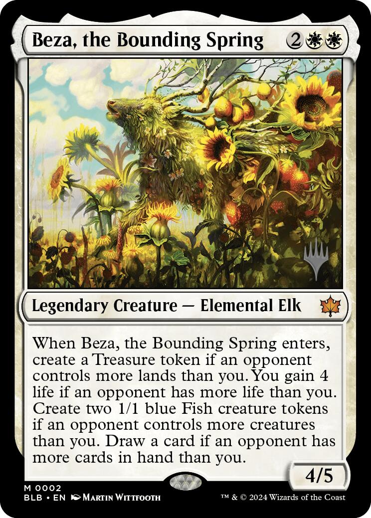 Beza, the Bounding Spring (Promo Pack) [Bloomburrow Promos] | Exor Games Truro