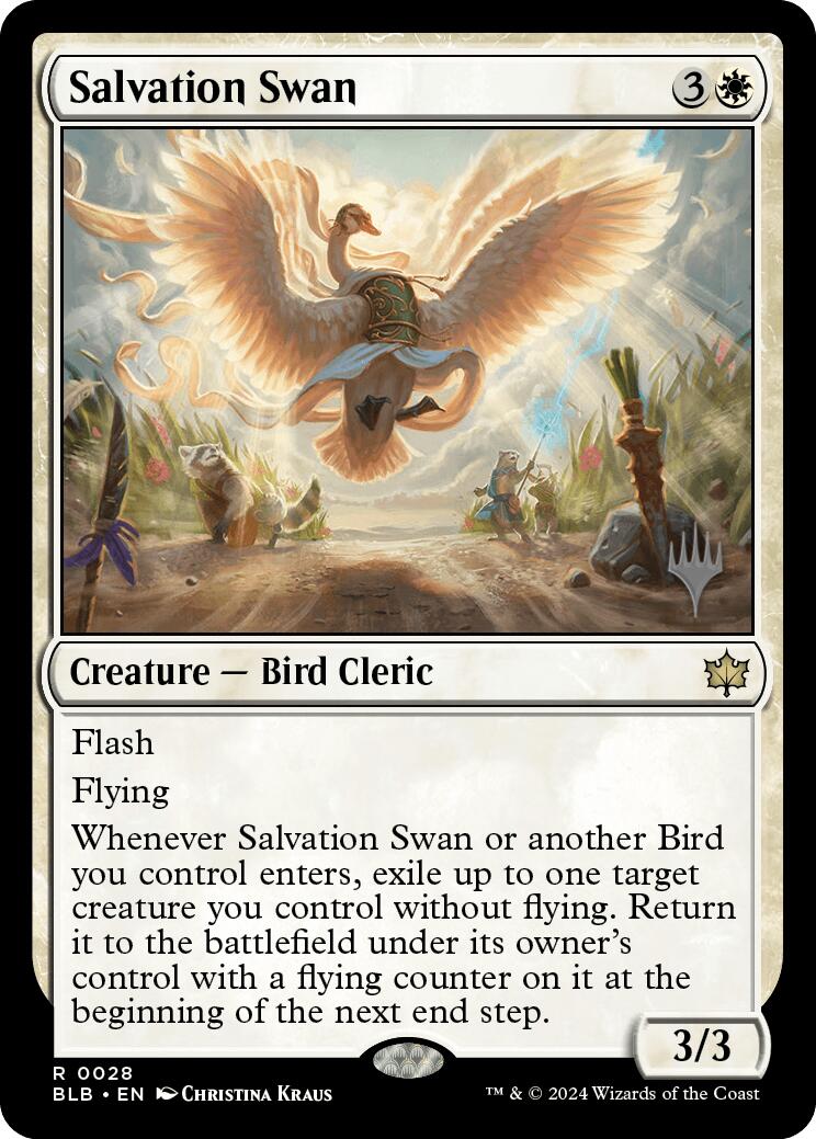 Salvation Swan (Promo Pack) [Bloomburrow Promos] | Exor Games Truro