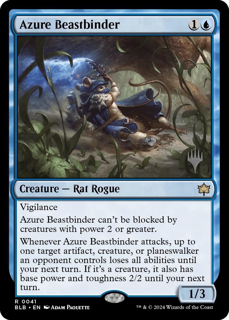 Azure Beastbinder (Promo Pack) [Bloomburrow Promos] | Exor Games Truro