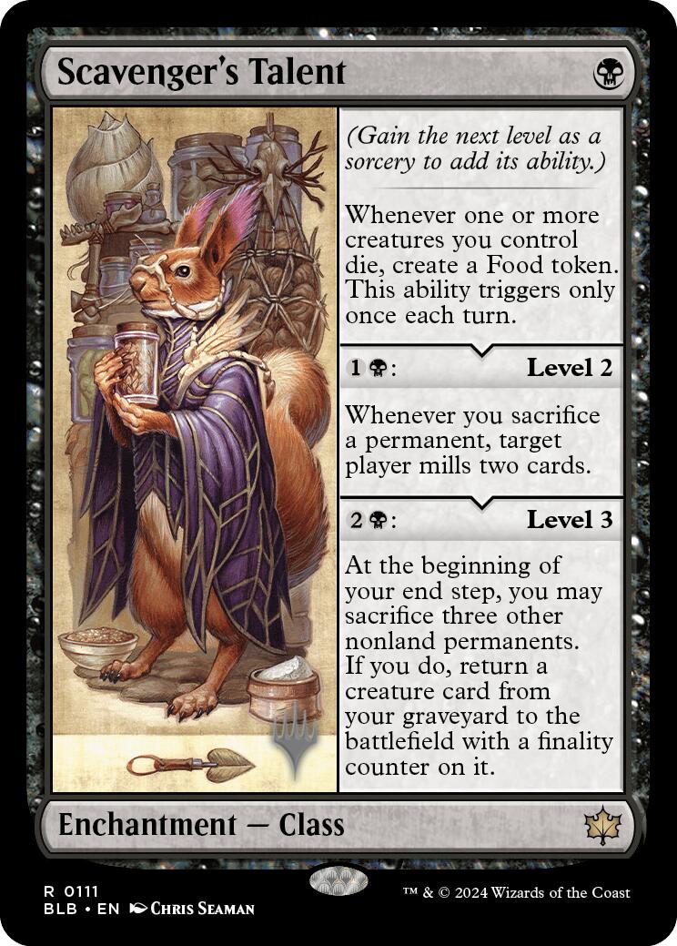 Scavenger's Talent (Promo Pack) [Bloomburrow Promos] | Exor Games Truro
