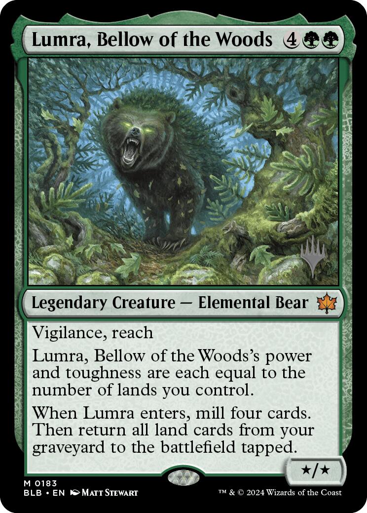 Lumra, Bellow of the Woods (Promo Pack) [Bloomburrow Promos] | Exor Games Truro