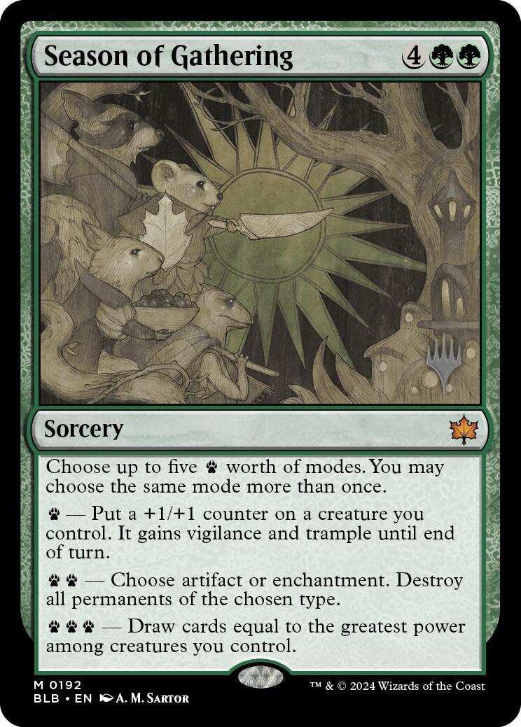 Season of Gathering (Promo Pack) [Bloomburrow Promos] | Exor Games Truro