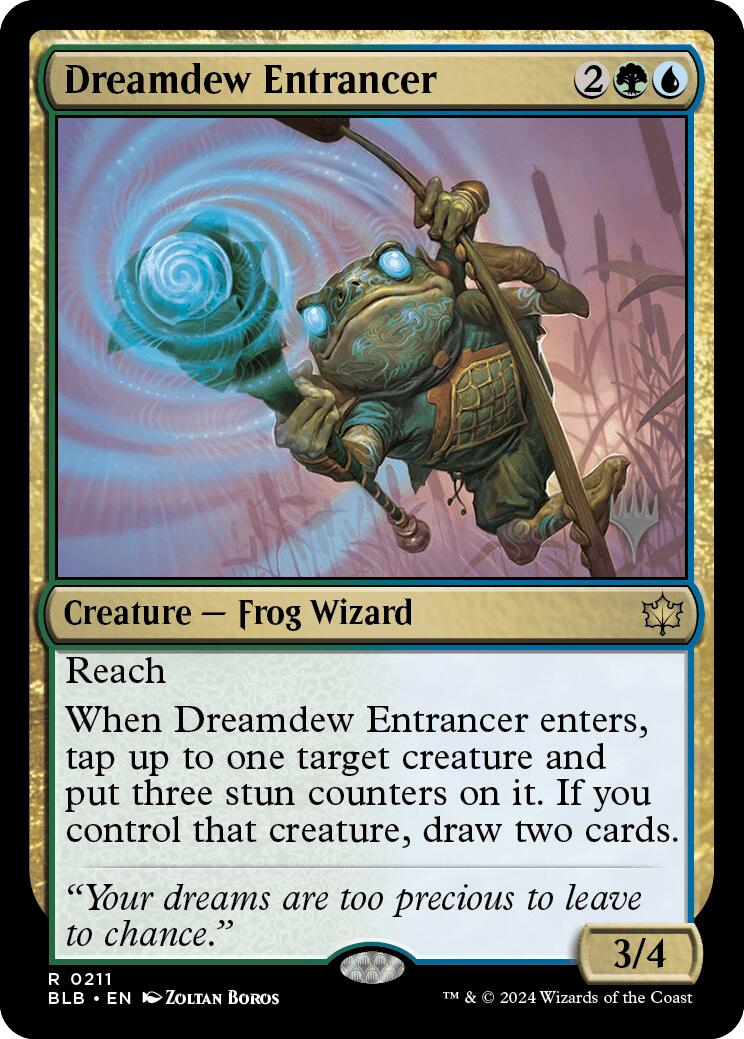 Dreamdew Entrancer (Promo Pack) [Bloomburrow Promos] | Exor Games Truro