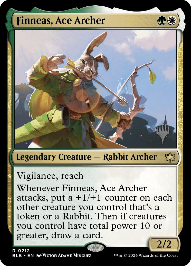 Finneas, Ace Archer (Promo Pack) [Bloomburrow Promos] | Exor Games Truro