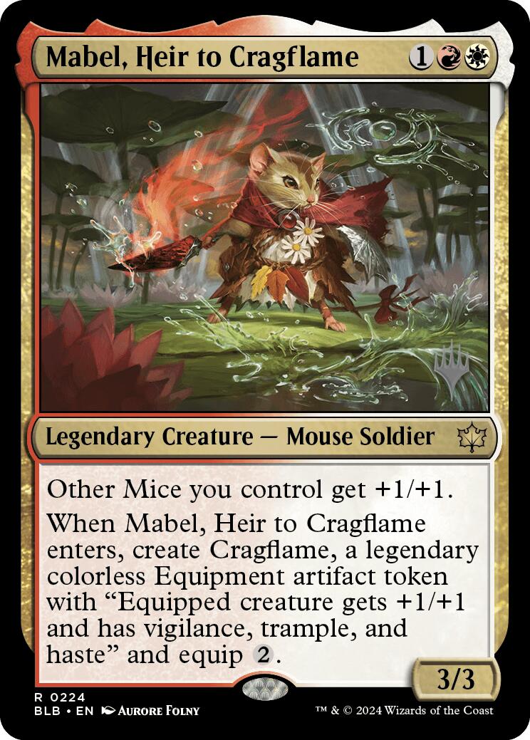 Mabel, Heir to Cragflame (Promo Pack) [Bloomburrow Promos] | Exor Games Truro