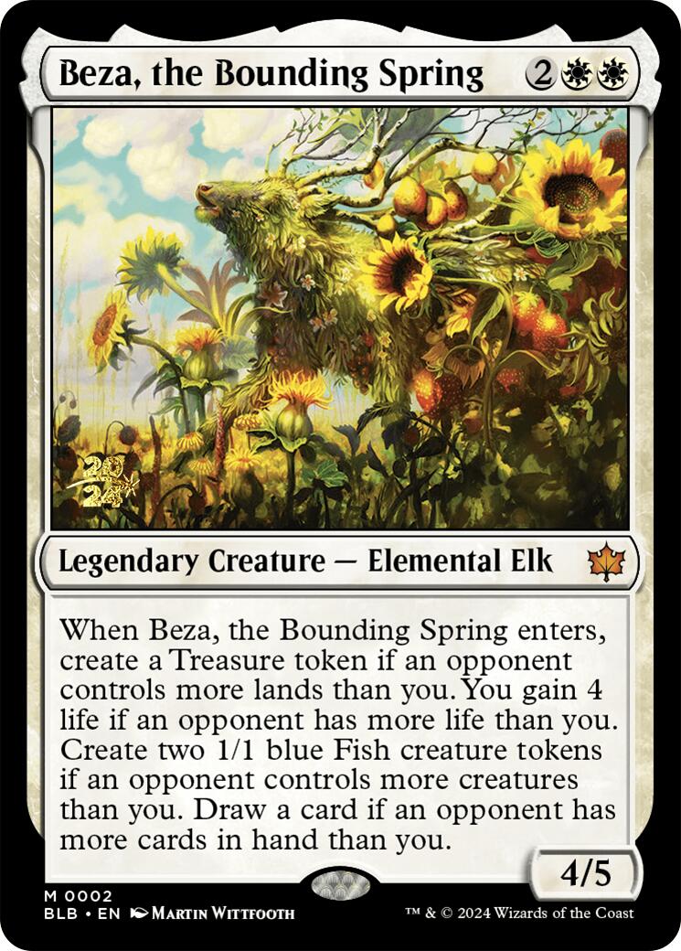 Beza, the Bounding Spring [Bloomburrow Prerelease Promos] | Exor Games Truro