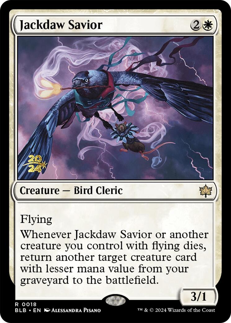 Jackdaw Savior [Bloomburrow Prerelease Promos] | Exor Games Truro