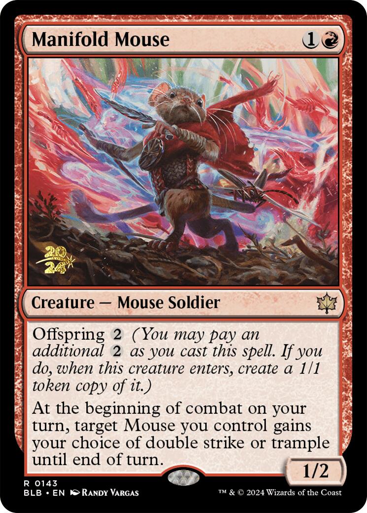 Manifold Mouse [Bloomburrow Prerelease Promos] | Exor Games Truro