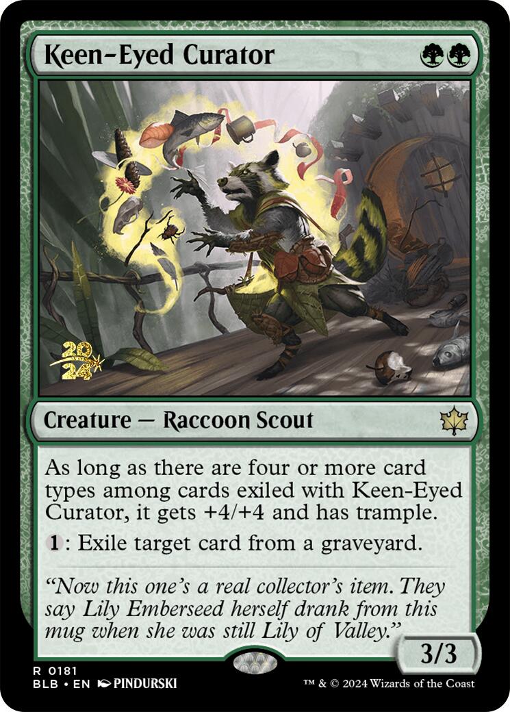 Keen-Eyed Curator [Bloomburrow Prerelease Promos] | Exor Games Truro