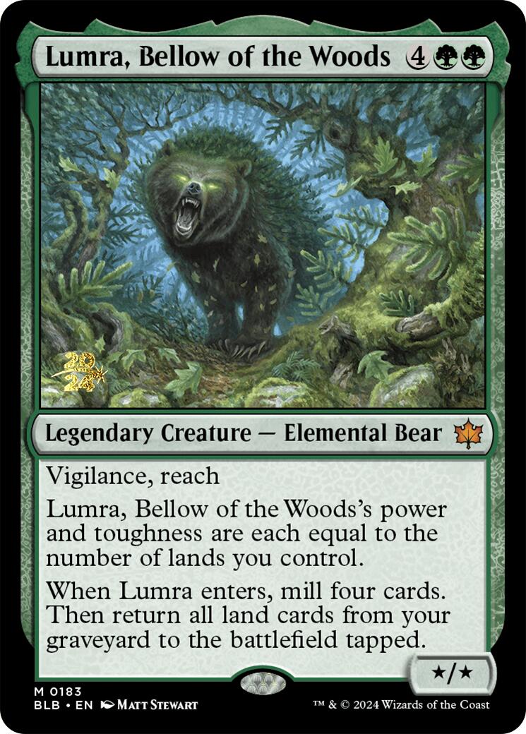 Lumra, Bellow of the Woods [Bloomburrow Prerelease Promos] | Exor Games Truro