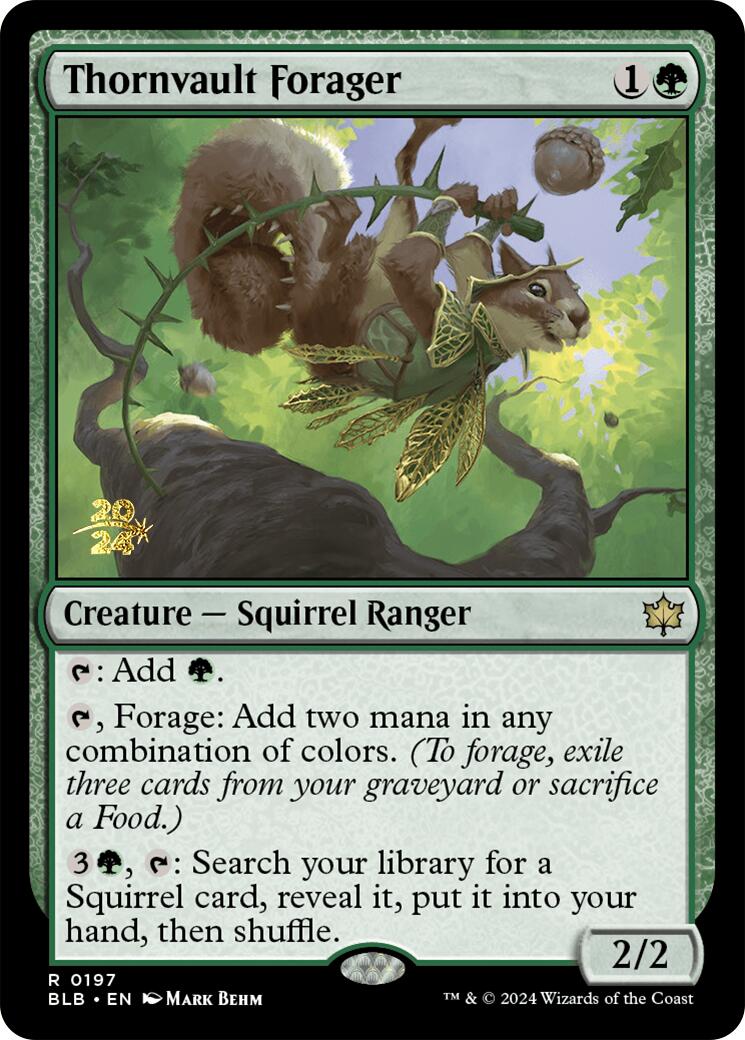 Thornvault Forager [Bloomburrow Prerelease Promos] | Exor Games Truro