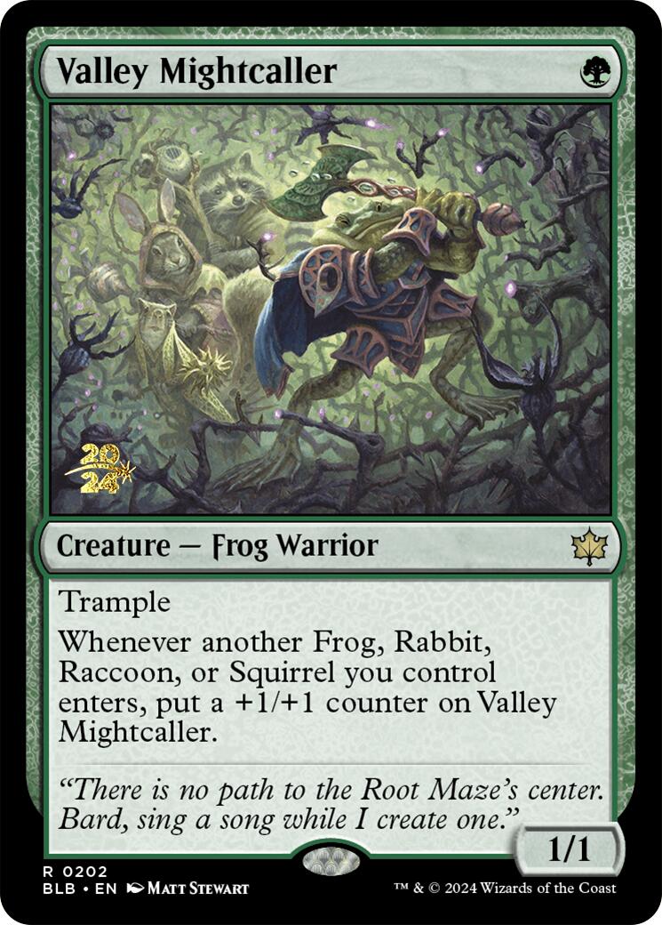 Valley Mightcaller [Bloomburrow Prerelease Promos] | Exor Games Truro