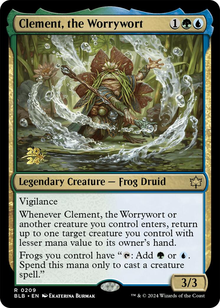 Clement, the Worrywort [Bloomburrow Prerelease Promos] | Exor Games Truro