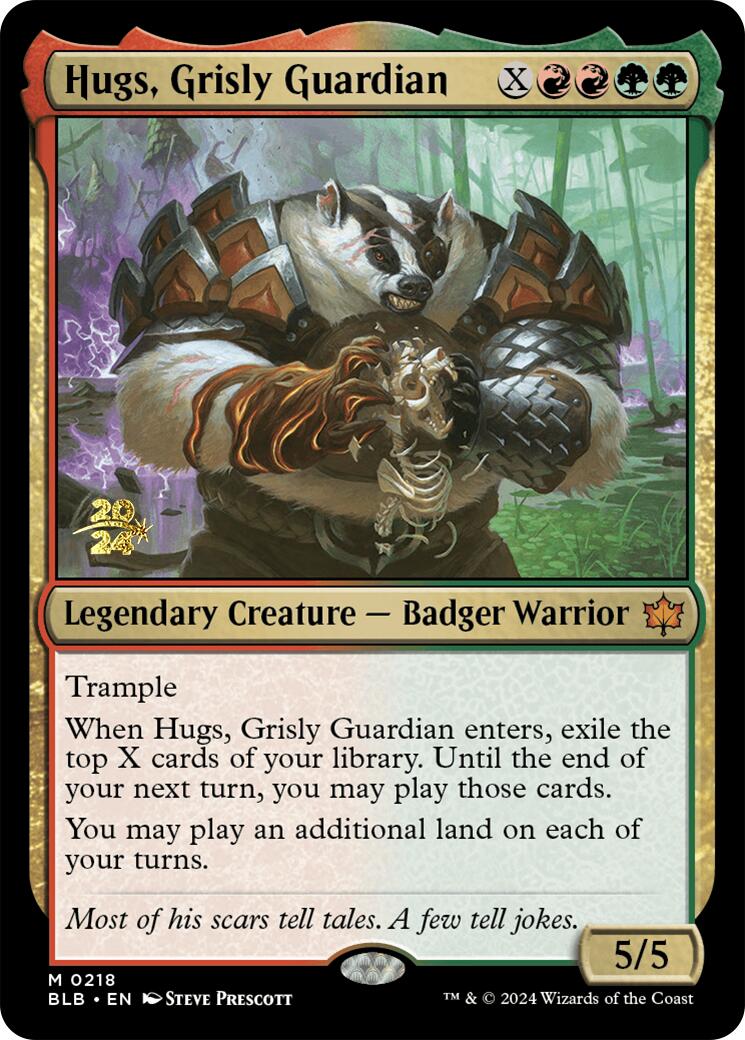 Hugs, Grisly Guardian [Bloomburrow Prerelease Promos] | Exor Games Truro