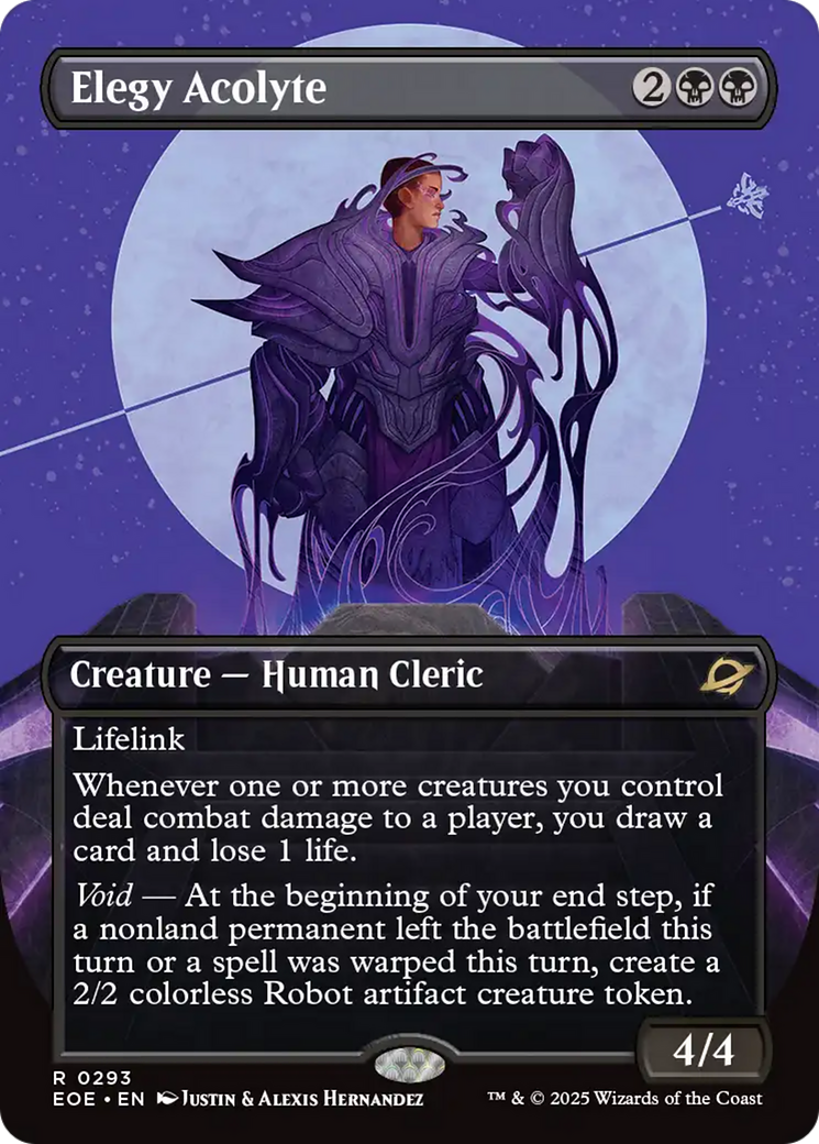 Elegy Acolyte (Borderless) [Edge of Eternities] | Exor Games Truro