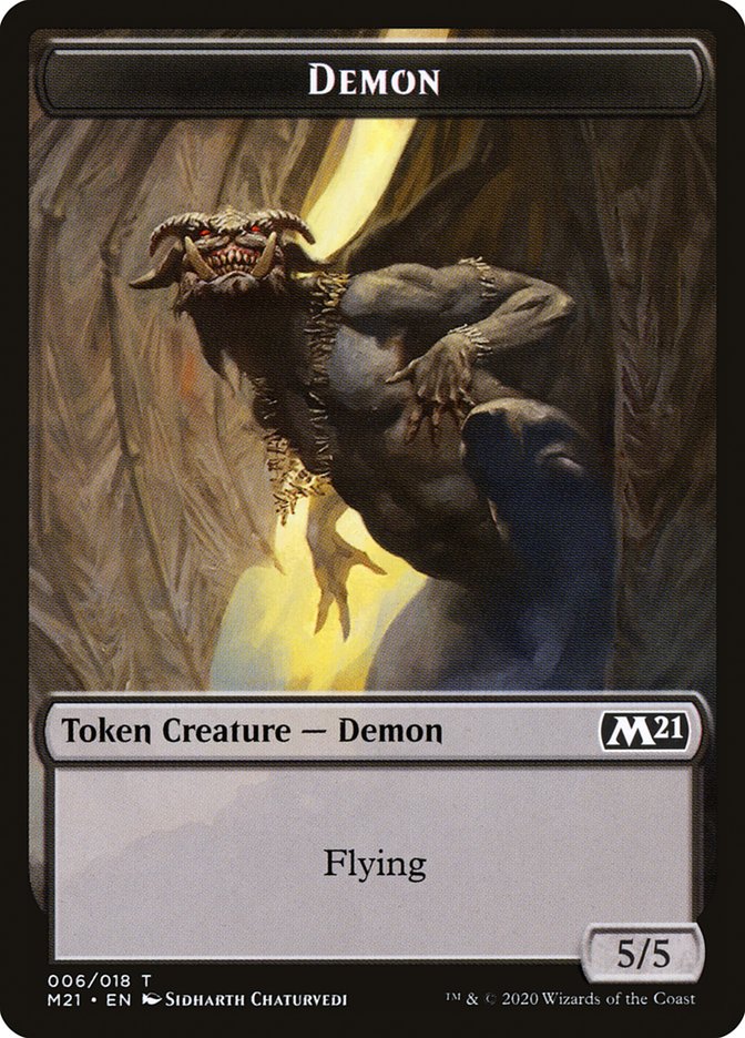 Angel // Demon Double-Sided Token [Core Set 2021 Tokens] | Exor Games Truro