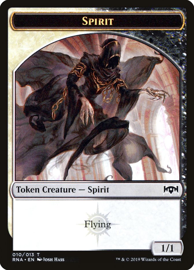 Bat // Spirit (010) Double-Sided Token [Ravnica Allegiance Guild Kit Tokens] | Exor Games Truro