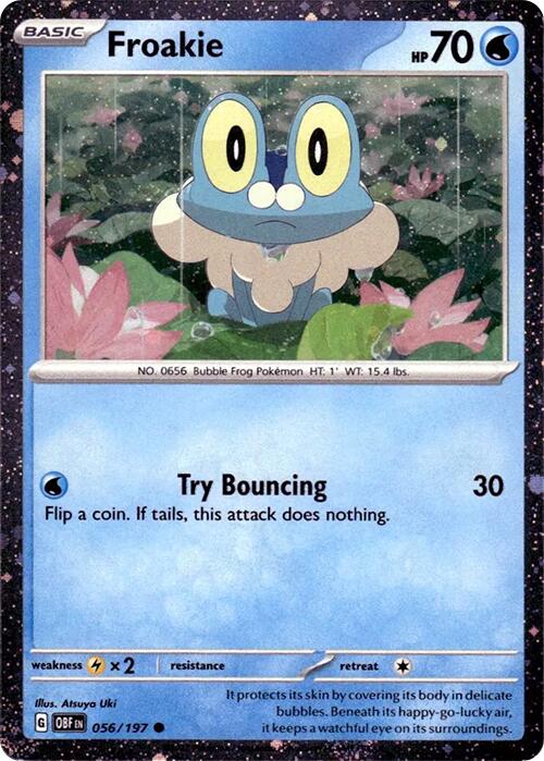 Froakie (056/197) (Cosmos Holo) [Scarlet & Violet: Obsidian Flames] | Exor Games Truro