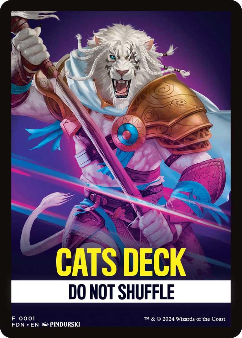 Cats Deck Theme Card [Foundations Tokens] | Exor Games Truro