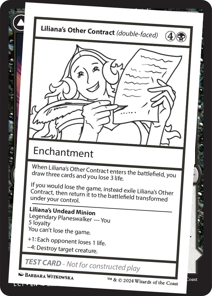 Liliana's Other Contract (double-faced) [Mystery Booster 2 Playtest Cards] | Exor Games Truro