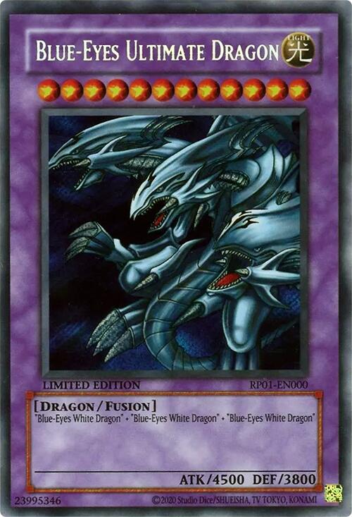 Blue-Eyes Ultimate Dragon [RP01-EN000] Secret Rare | Exor Games Truro