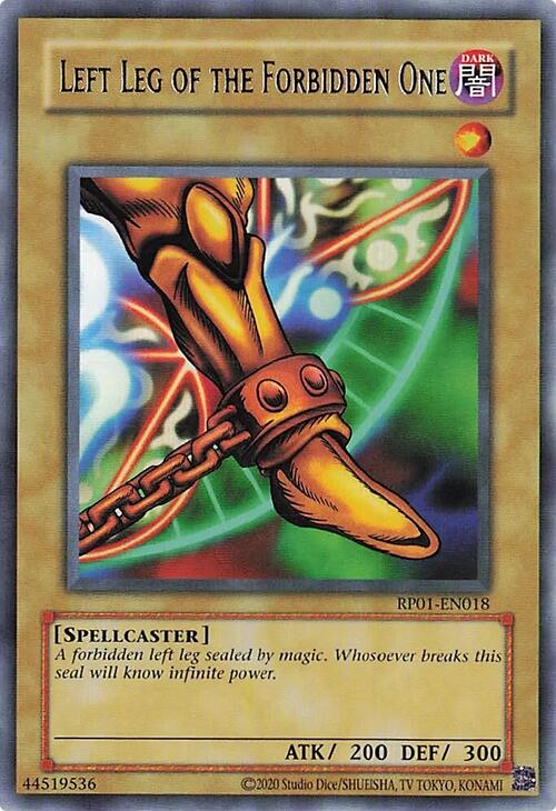 Left Leg of the Forbidden One [RP01-EN018] Rare | Exor Games Truro