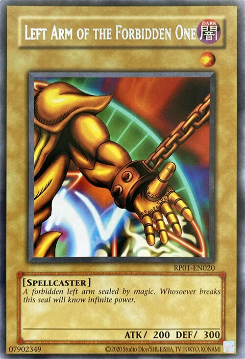 Left Arm of the Forbidden One [RP01-EN020] Rare | Exor Games Truro