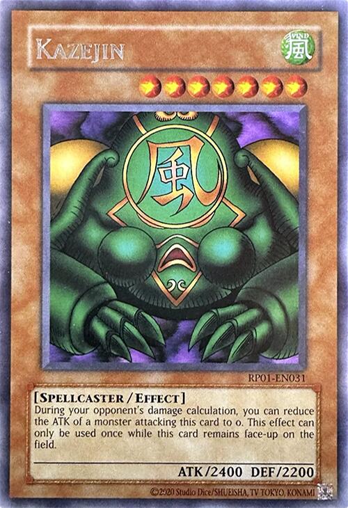 Kazejin [RP01-EN031] Rare | Exor Games Truro