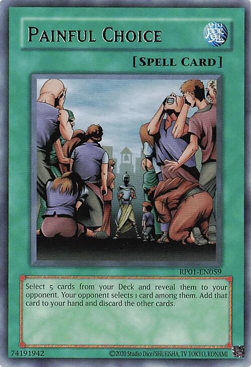 Painful Choice [RP01-EN059] Rare | Exor Games Truro