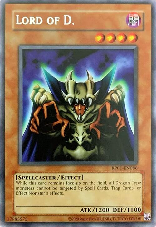 Lord of D. [RP01-EN086] Rare | Exor Games Truro