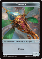 Thopter // Gnome Double-Sided Token [Edge of Eternities Commander Tokens] | Exor Games Truro