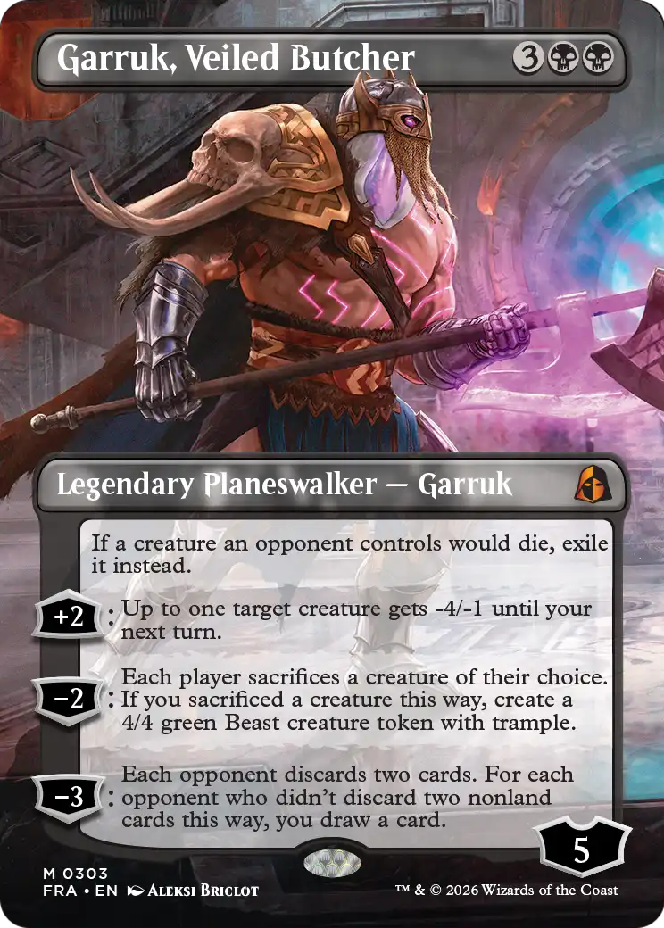 Garruk, Veiled Butcher (Borderless) [Reality Fracture] | Exor Games Truro