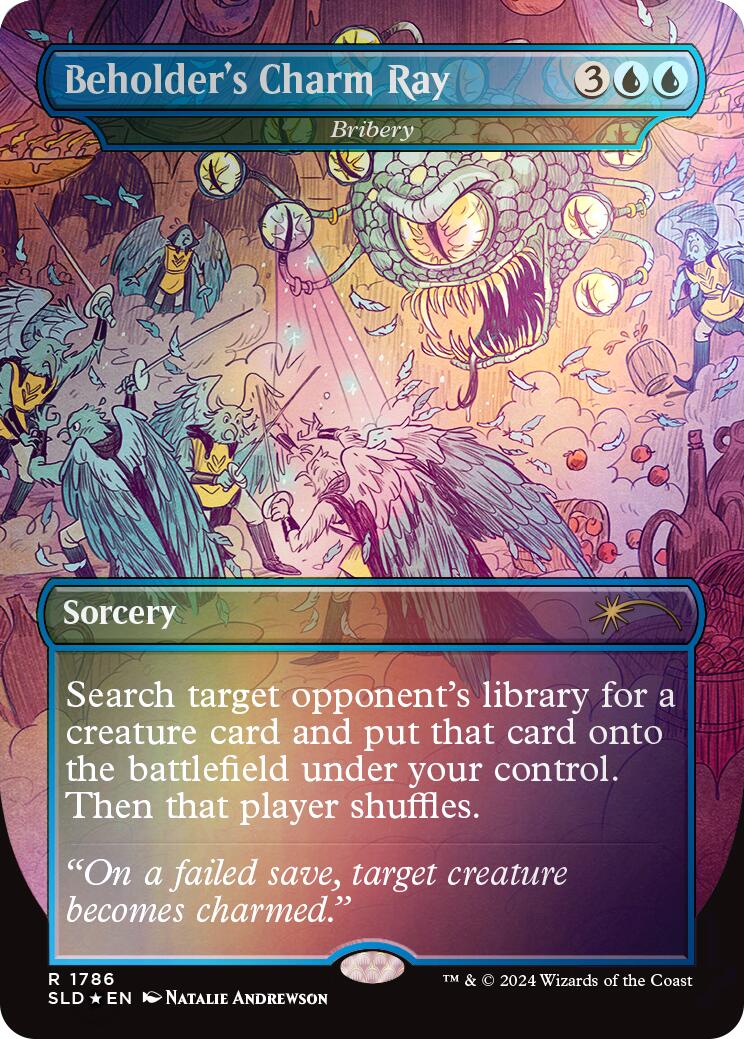 Beholder's Charm Ray - Bribery (Rainbow Foil) [Secret Lair Drop Series] | Exor Games Truro