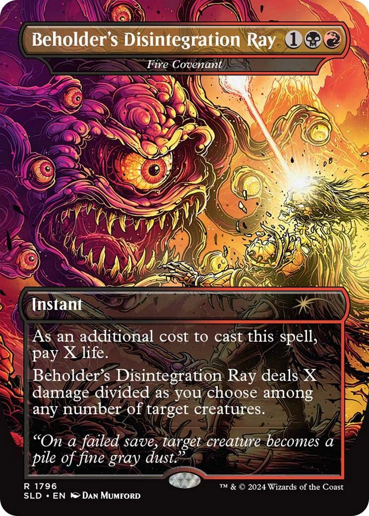 Beholder's Disintegration Ray - Fire Covenant [Secret Lair Drop Series] | Exor Games Truro