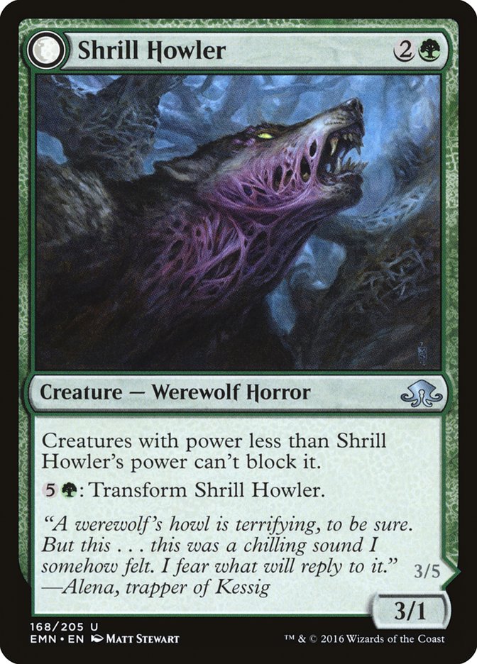 Shrill Howler // Howling Chorus [Eldritch Moon] | Exor Games Truro