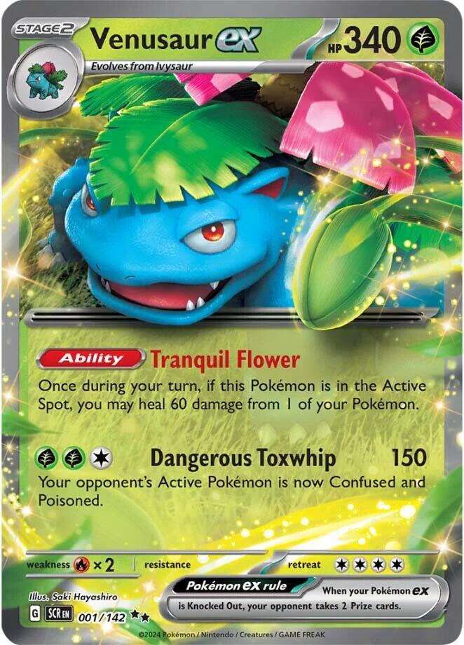 Venusaur ex (001/142) [Scarlet & Violet: Stellar Crown] | Exor Games Truro