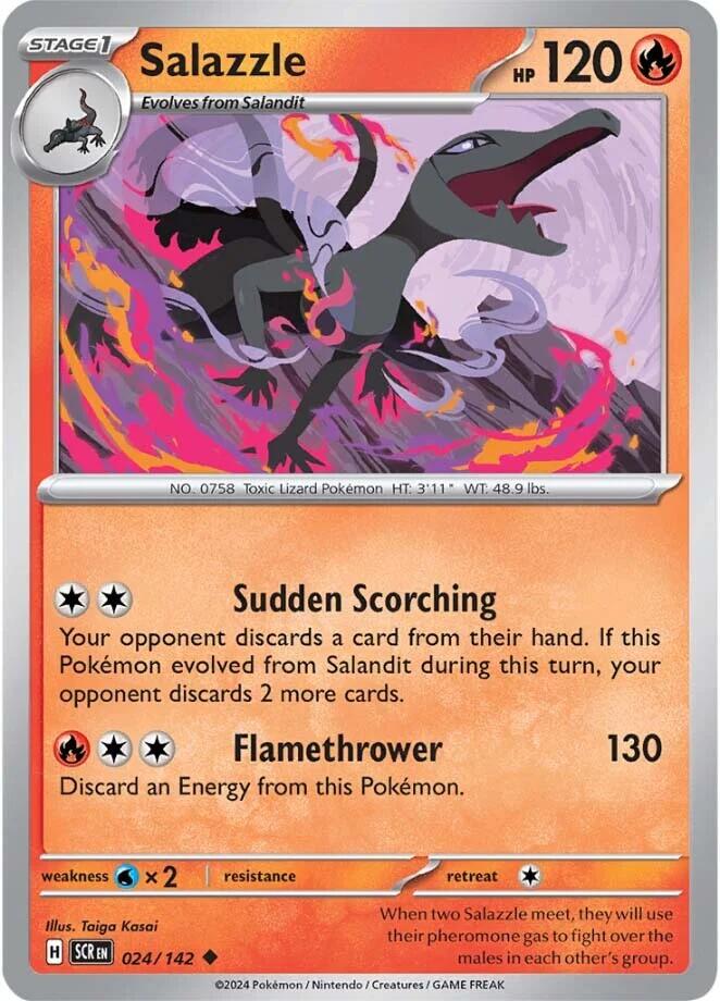 Salazzle (024/142) [Scarlet & Violet: Stellar Crown] | Exor Games Truro