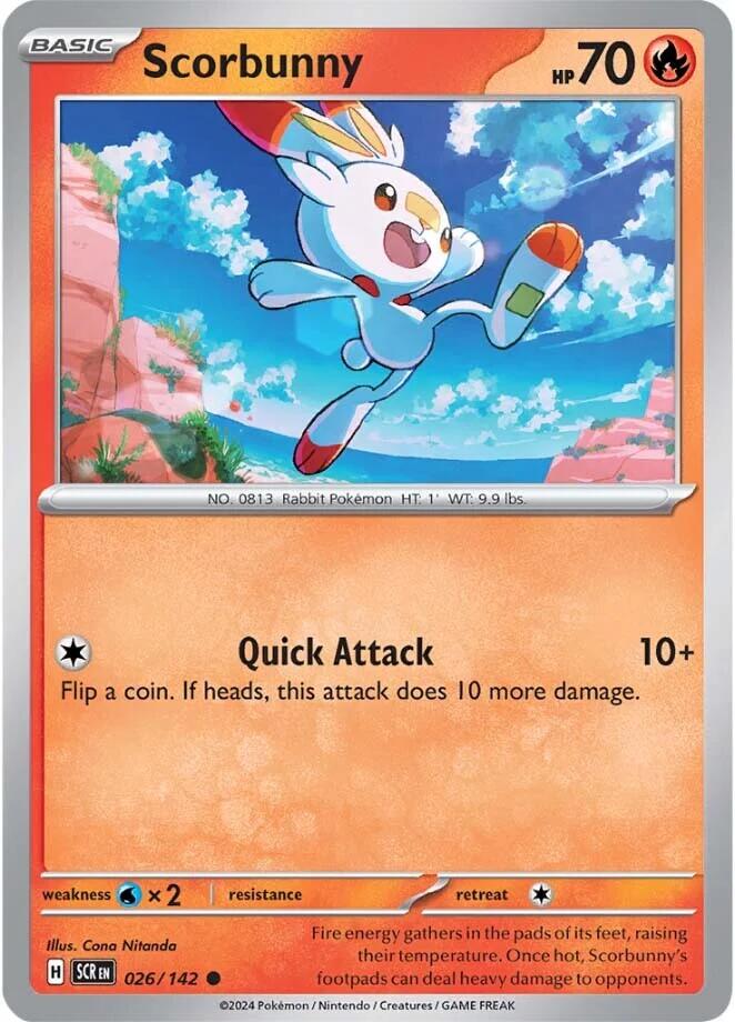 Scorbunny (026/142) [Scarlet & Violet: Stellar Crown] | Exor Games Truro