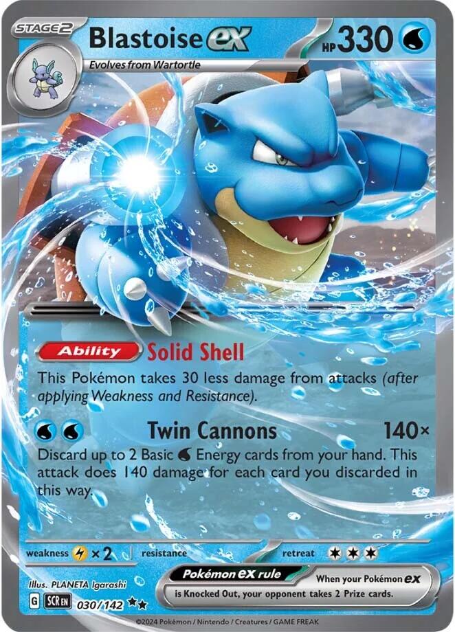 Blastoise ex (030/142) [Scarlet & Violet: Stellar Crown] | Exor Games Truro