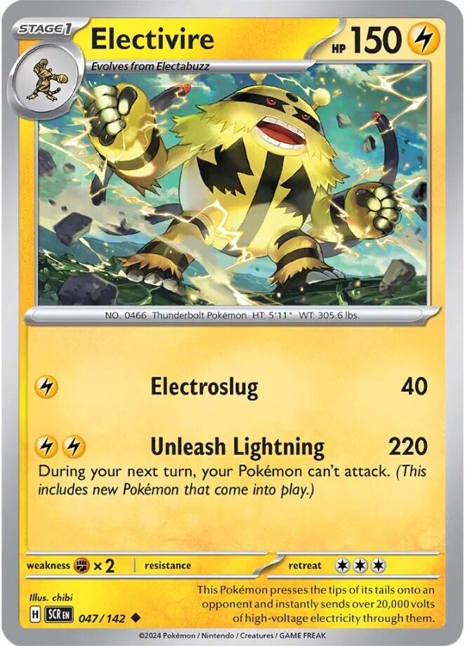 Electivire (047/142) [Scarlet & Violet: Stellar Crown] | Exor Games Truro