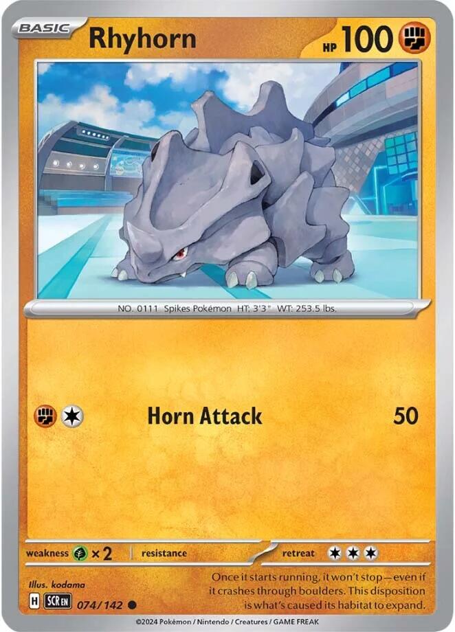 Rhyhorn (074/142) [Scarlet & Violet: Stellar Crown] | Exor Games Truro